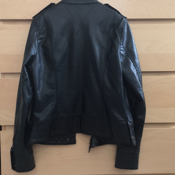 Black Rivet Leather Jacket - Picture 2 of 5
